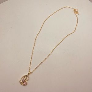 Gold plated necklace saint Jude design